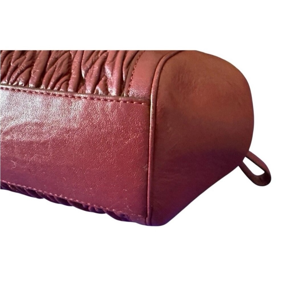 ✨LOW START✨ COACH The Madison Brick Red Gathered Twist Leather Bag - Picture 8 of 13